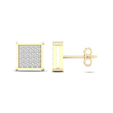 Square Diamond Earrings