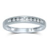 Silver 0.10CT Diamond Ladies Band