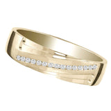 14K 0.10CT Diamond MEN'S BAND