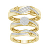 Trendy Design Diamond Trio Rings