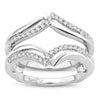 14K  0.25CT  Diamond  RING GUARD.