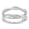 14K  0.25CT  Diamond  RING GUARD.