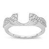 14K  0.25CT  DIAMOND  RING GUARD.