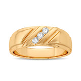 14K 0.10CT Diamond Band