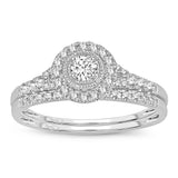 14K 0.34CT DIAMOND BRIDAL RING