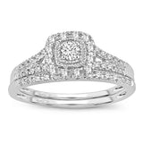 14K 0.33CT DIAMOND BRIDAL RING