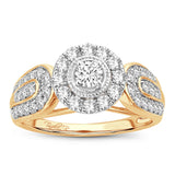 14K 1.00CT Diamond Engagement Ring