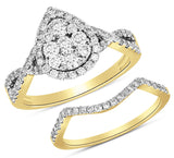 14K  1.00ct Diamond Bridal Ring