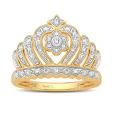 10K 0.10CT Diamond  Fashion Ring