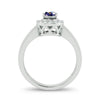 14K 0.15ct Diamond Sapphire Ring