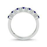 14K 0.10ct Diamond Sapphire Ring