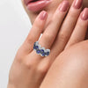 14K 0.50CT Diamond Ring Sapphire