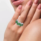 14K 0.50CT Diamond Ring Emerald