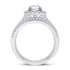 14K 0.62CT Diamond Bridal Ring