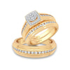 14K 0.86CT Diamond Trio Set