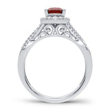 14K 0.25CT Diamond Ring Ruby