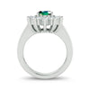 14K 0.79ct Diamond Emerald Ring