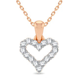 14K 0.25CT Diamond Pendant