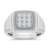 10K 0.20ct Diamond Mens Ring