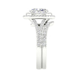 14K 1.75CT Lab Grown Diamond Bridal Set